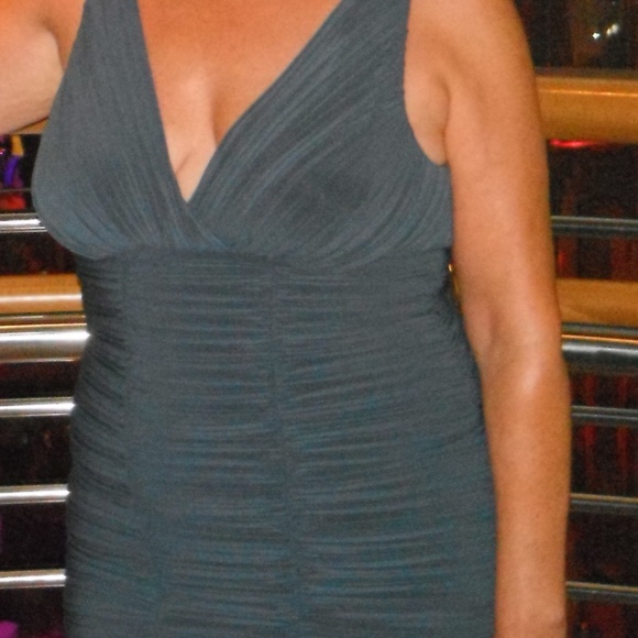 Nicole Miller grey dress size 12 - Picture 4 of 5